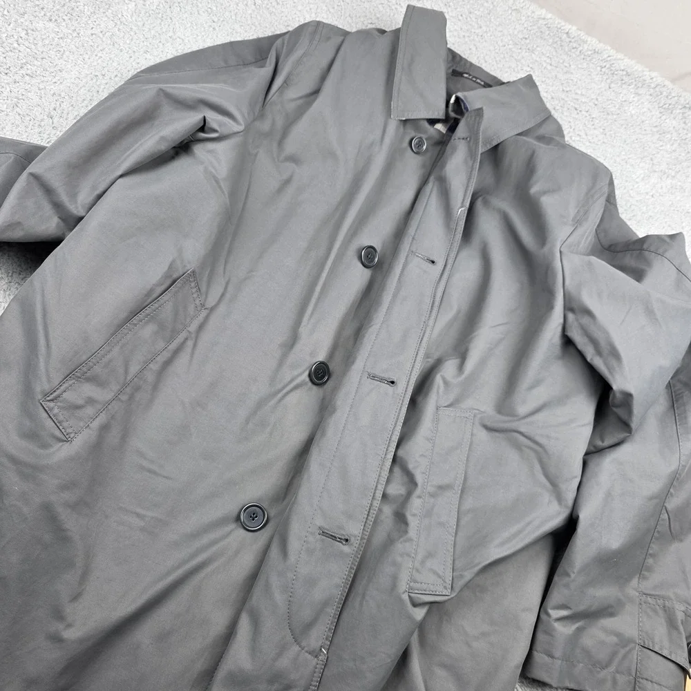 Frank Stella New York classic 3/4 Rain Coat Men 56/46 Zipout Liner Made in Italy